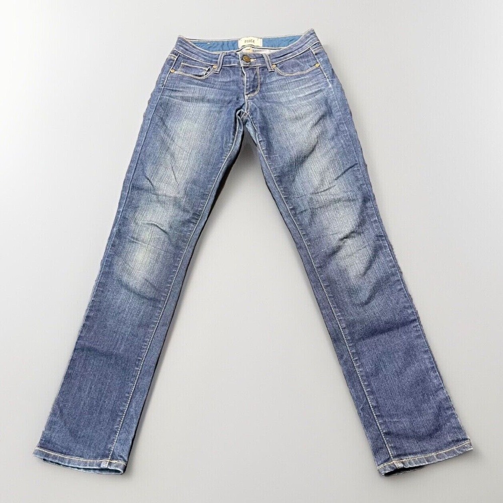 Paige‎ Woman Blue Jeans Skyline Ankle Peg Blue Size 24 Made In USA